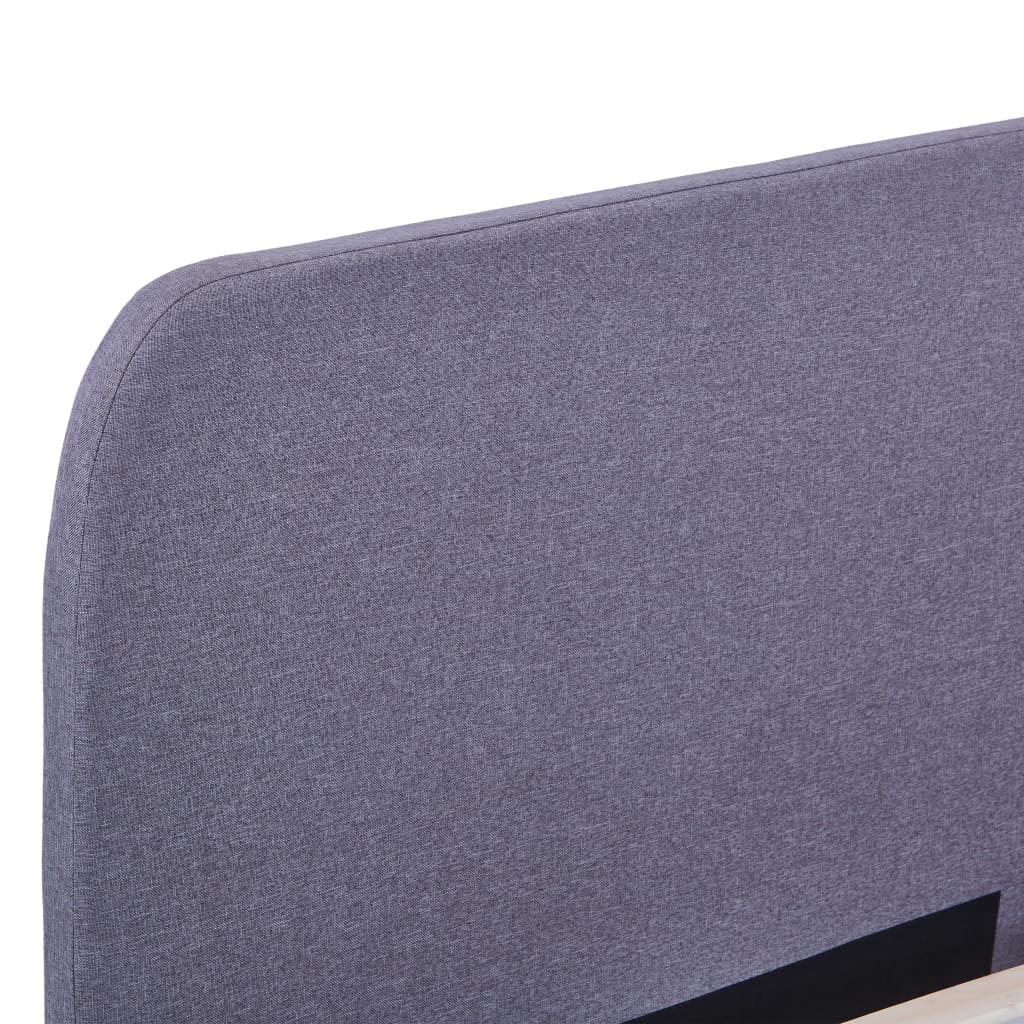 Estrutura de cama em tecido 180x200 cm cinzento-claro - Image 5