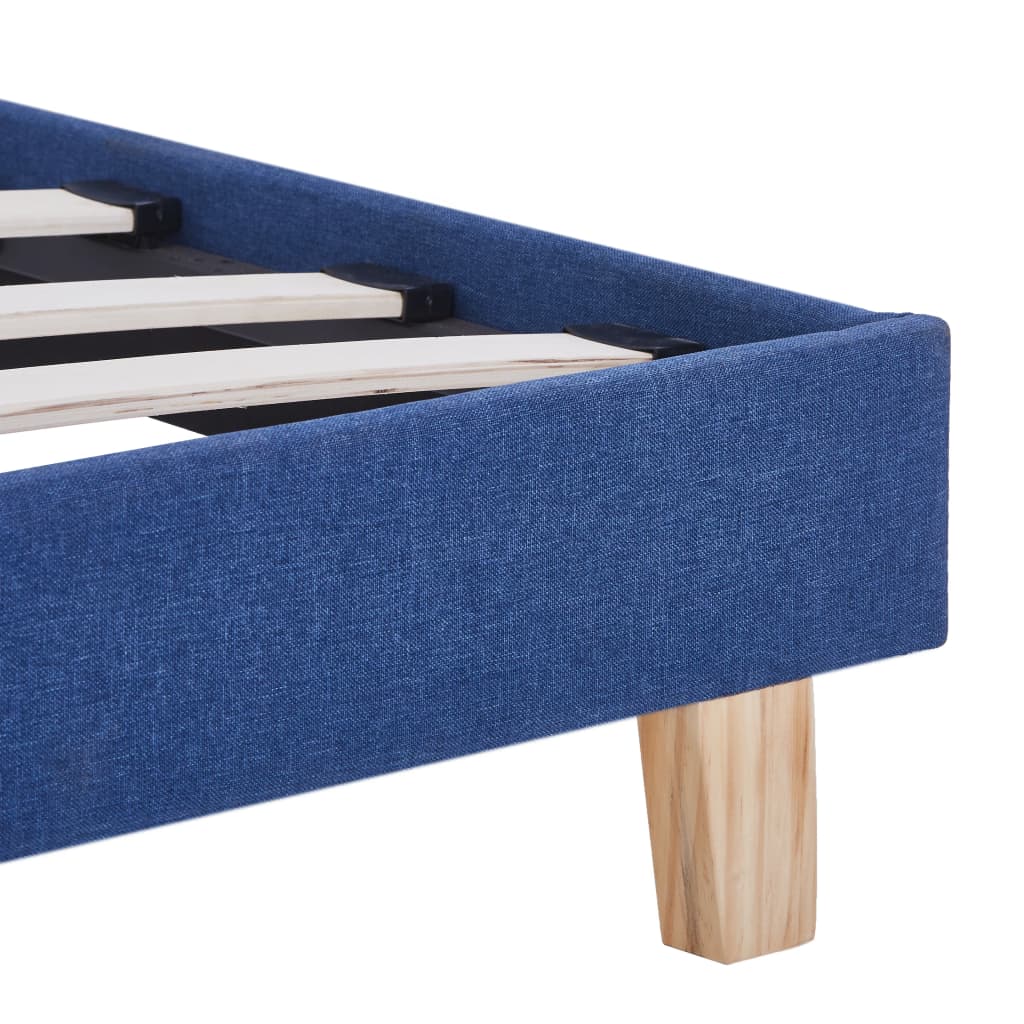 Estrutura de cama 90x200 cm tecido azul - Image 5