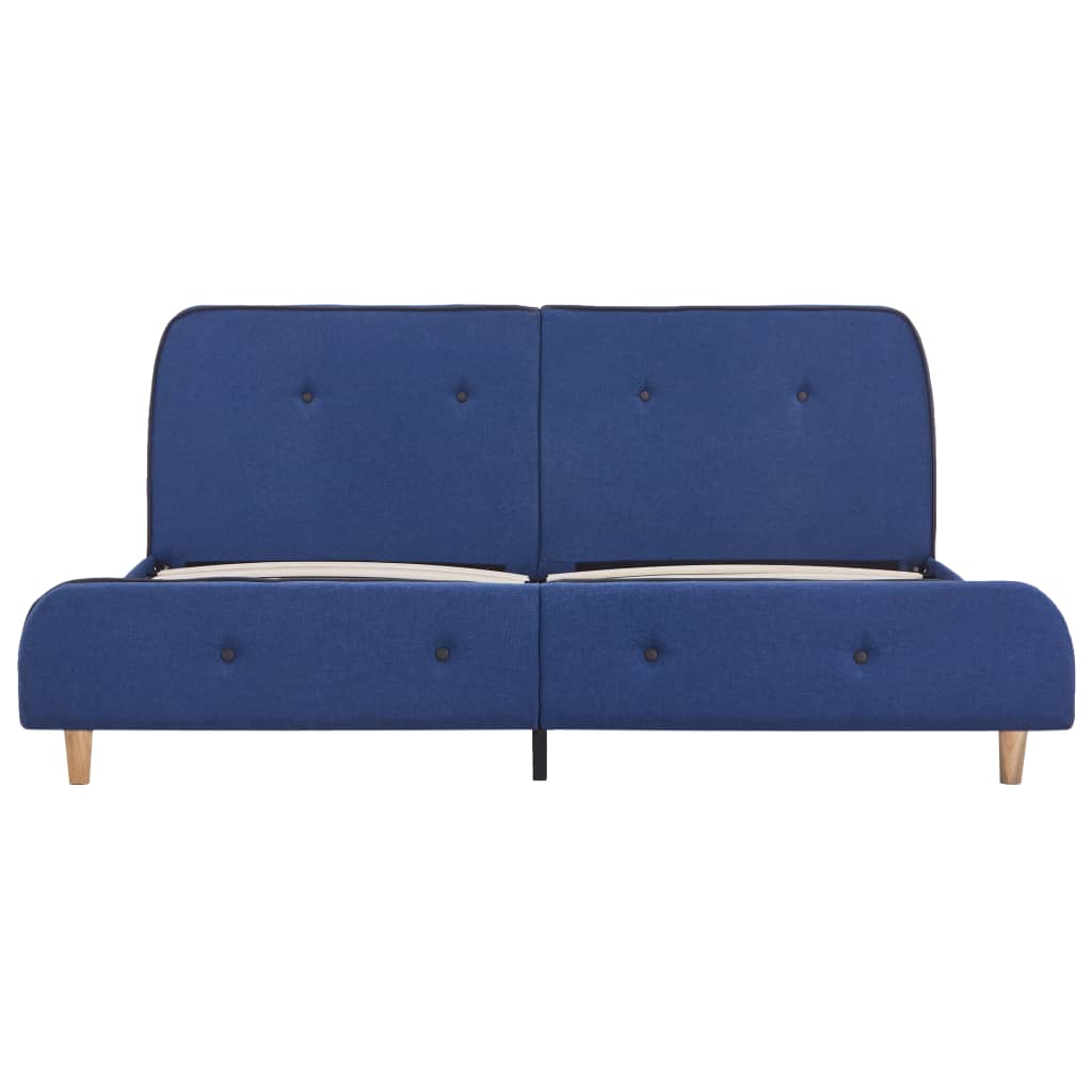Estrutura de cama 180x200 cm tecido azul - Image 3