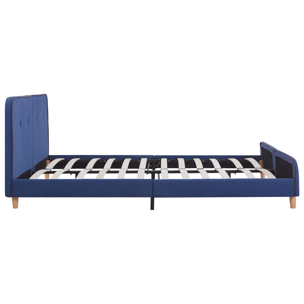 Estrutura de cama 180x200 cm tecido azul - Image 4
