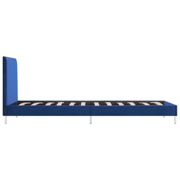 Estrutura de cama 90x200 cm tecido azul - Image 4