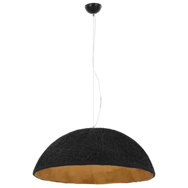 Candeeiro suspenso preto e dourado Ø70 cm E27 - Image 3