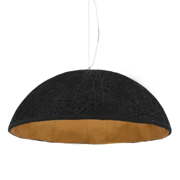 Candeeiro suspenso preto e dourado Ø70 cm E27 - Image 4