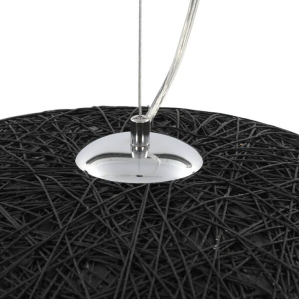 Candeeiro suspenso preto e dourado Ø70 cm E27 - Image 7