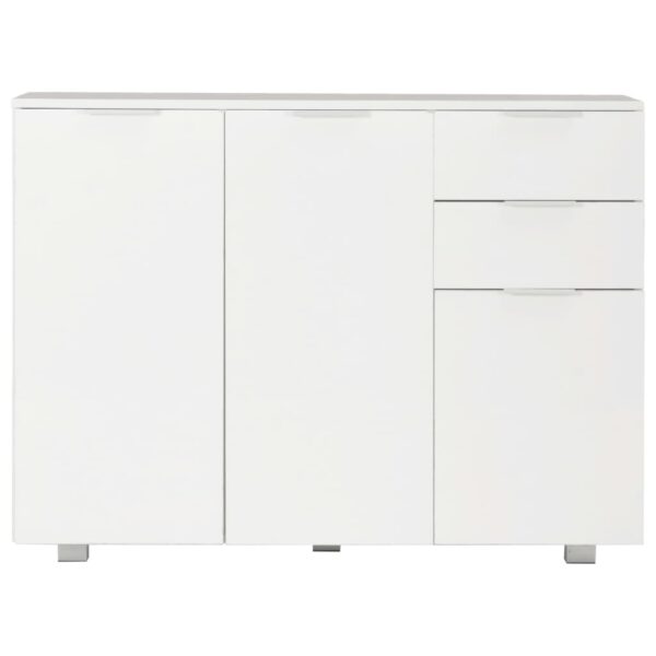 Aparador 107x35x80,5 cm branco brilhante - Image 2