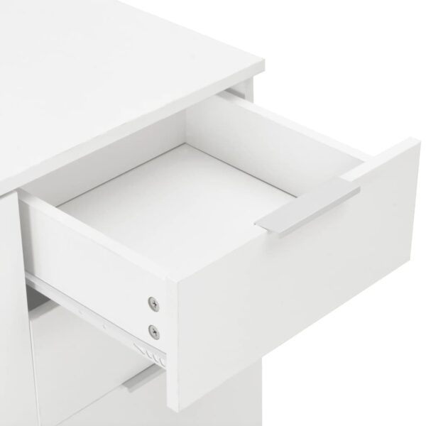 Aparador 107x35x80,5 cm branco brilhante - Image 5