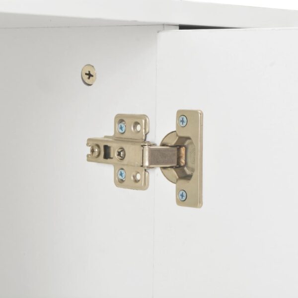 Aparador 107x35x80,5 cm branco brilhante - Image 6