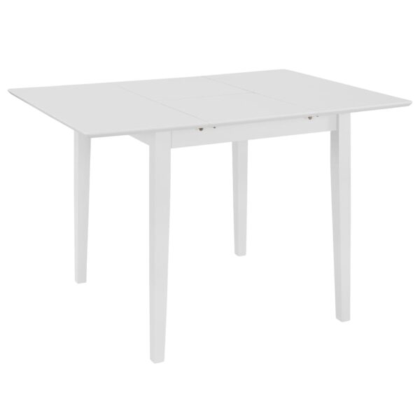 5 pcs conjunto de jantar MDF branco - Image 2
