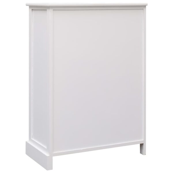 Aparador com 10 gavetas 113x30x79 cm madeira branco - Image 7
