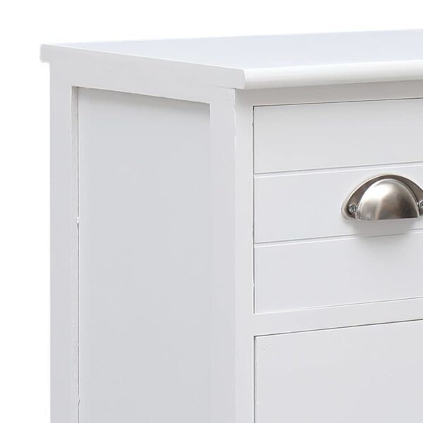Aparador com 10 gavetas 113x30x79 cm madeira branco - Image 10