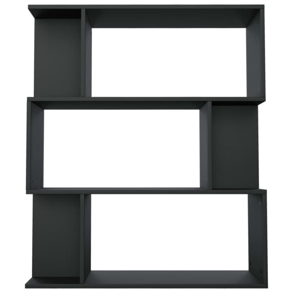 Estante/divisória 80x24x96 cm derivados de madeira preto - Image 5