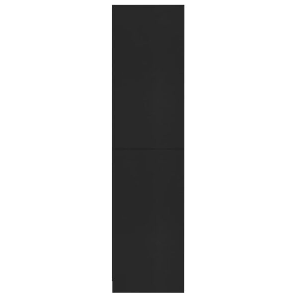 Roupeiro 100x50x200 cm derivados de madeira preto - Image 5