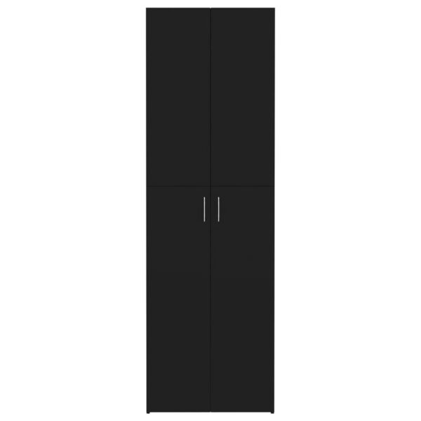 Armário de escritório derivados de madeira preto - Image 5