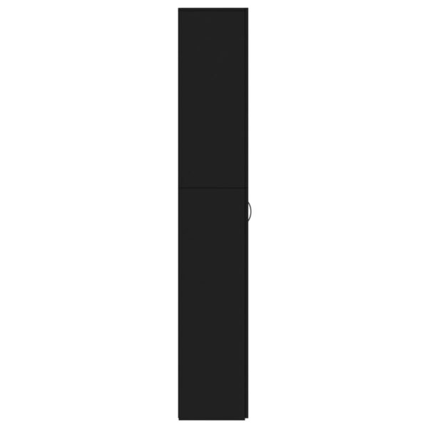 Armário de escritório derivados de madeira preto - Image 6