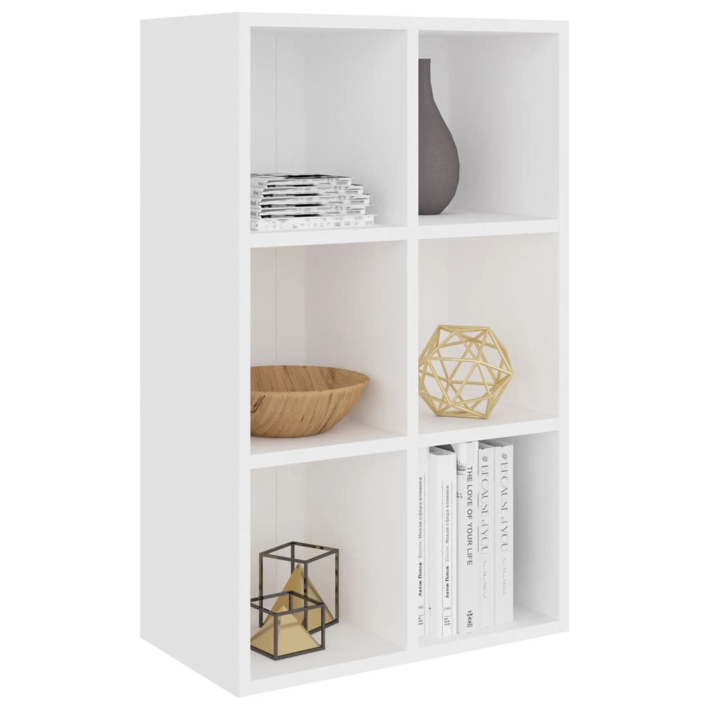 Estante/aparador 66x30x98 cm contraplacado branco - Image 2
