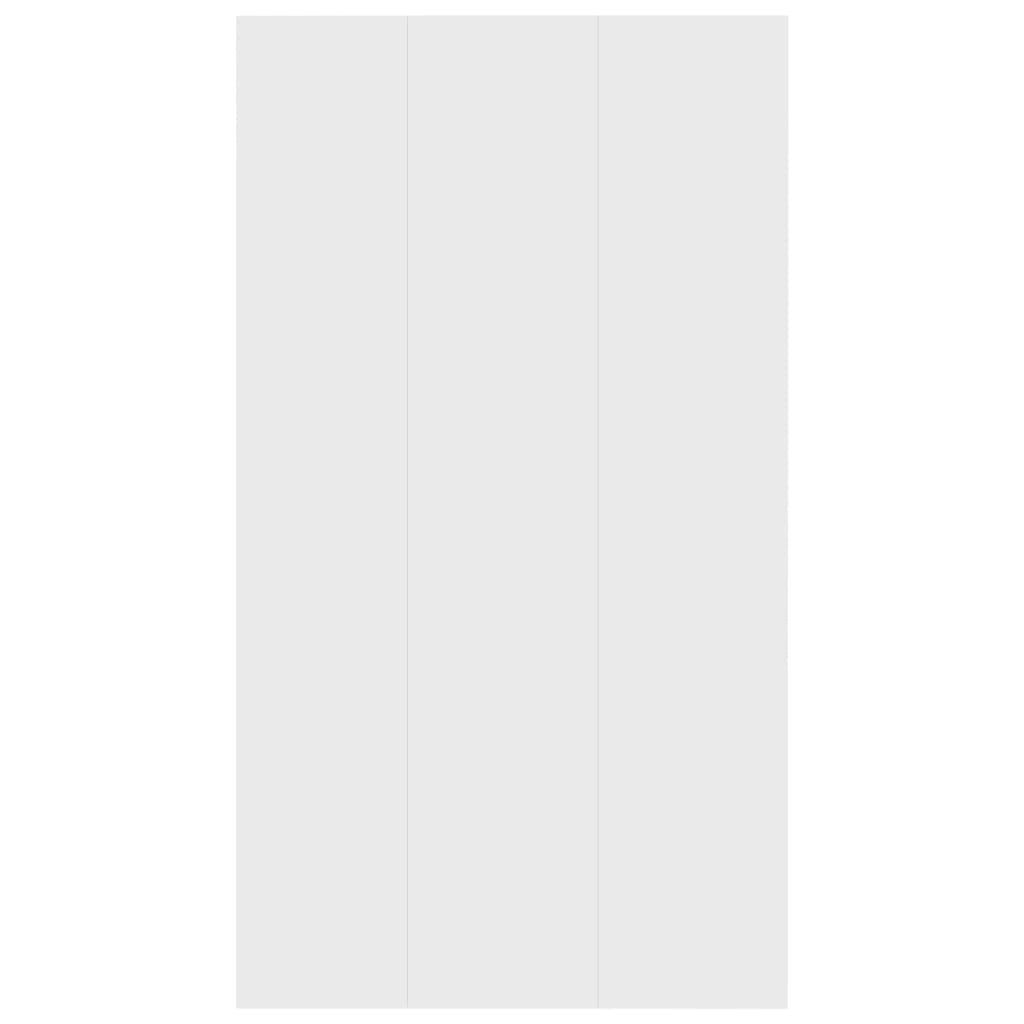 Estante/aparador 66x30x98 cm contraplacado branco - Image 7