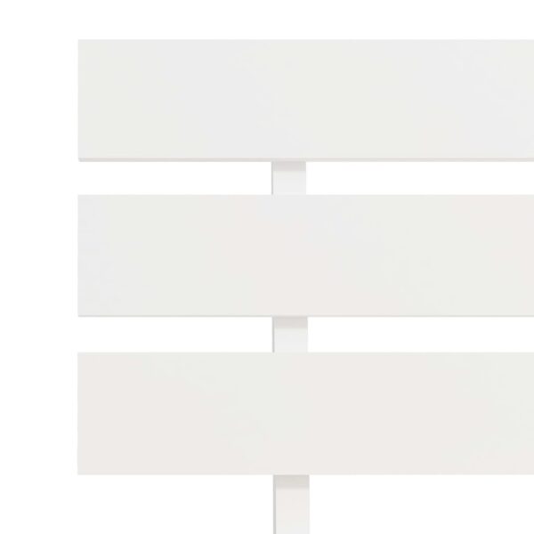 Estrutura de cama 100x200 cm pinho maciço branco - Image 6