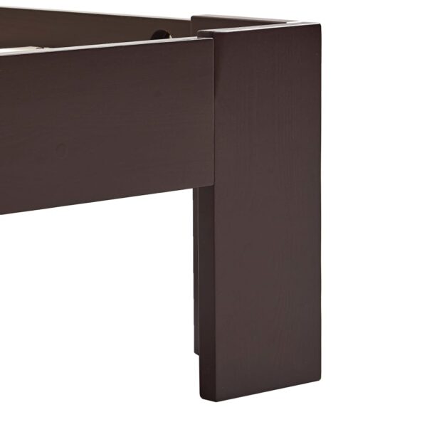 Estrutura de cama 180x200 cm pinho maciço castanho-escuro - Image 6