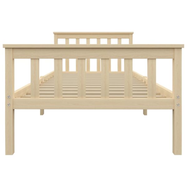 Estrutura de cama em pinho maciço 100x200 cm cor natural - Image 3