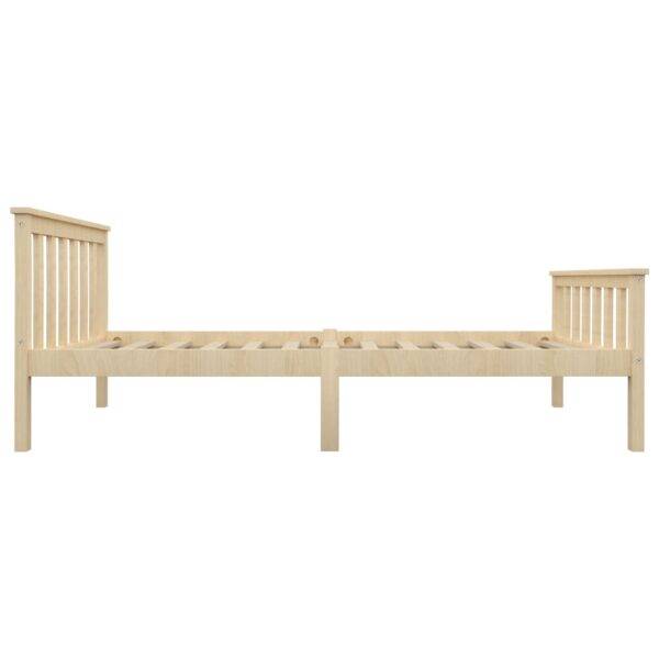 Estrutura de cama em pinho maciço 100x200 cm cor natural - Image 4