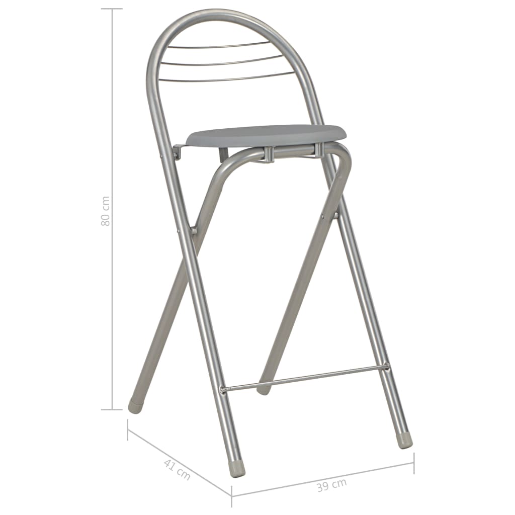 3 pcs conjunto de bar com prateleiras madeira e aço cinzento - Image 12