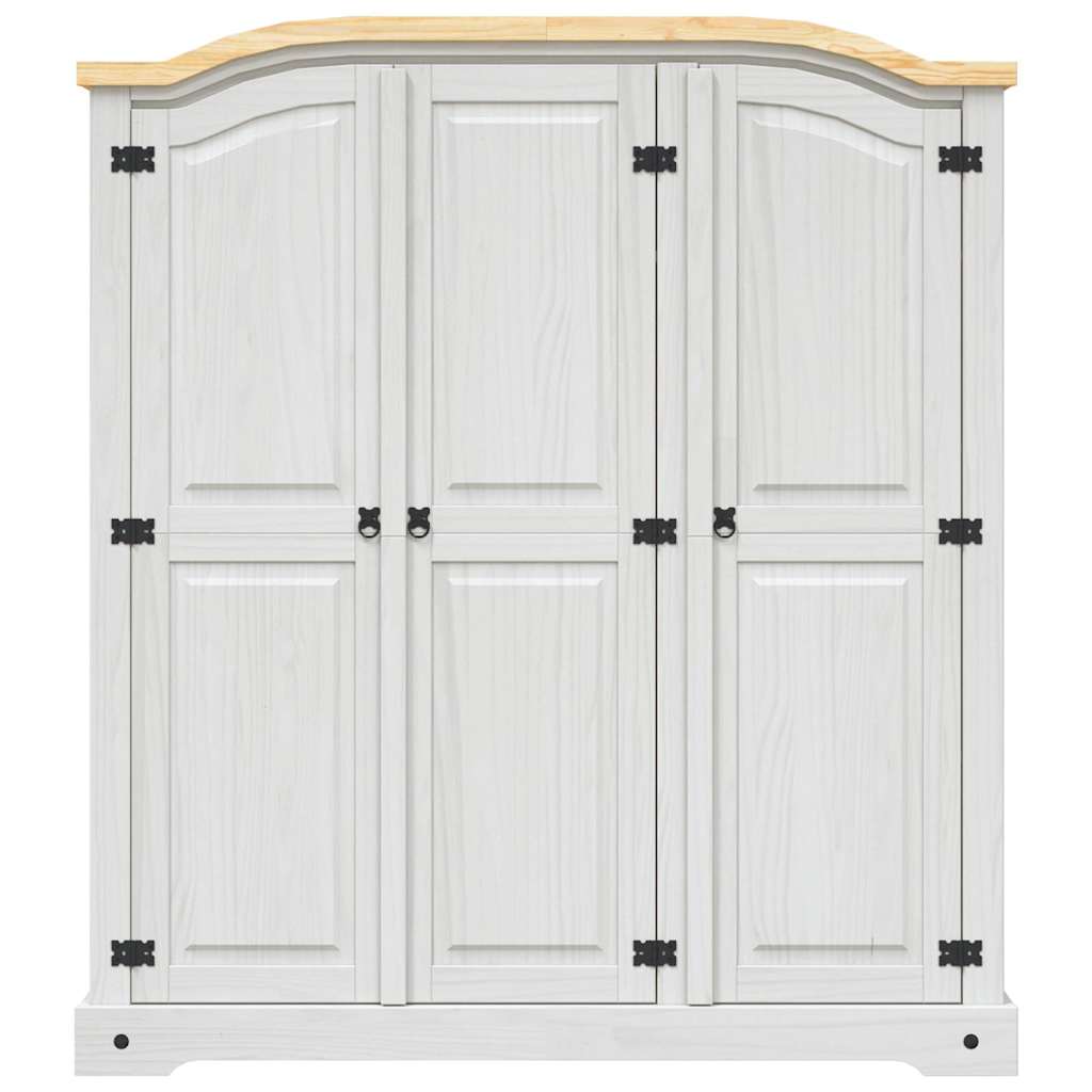 Roupeiro Corona Range pinho mexicano com 3 portas branco - Image 3