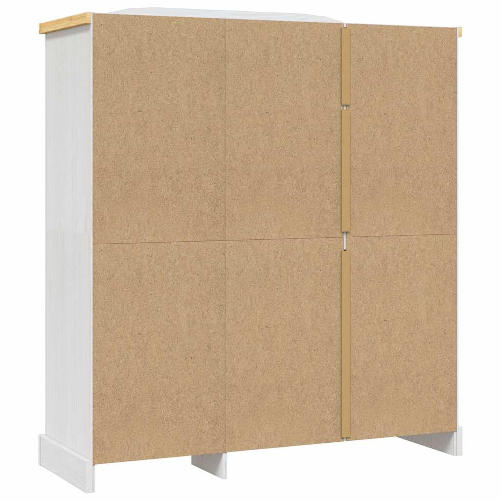 Roupeiro Corona Range pinho mexicano com 3 portas branco - Image 5
