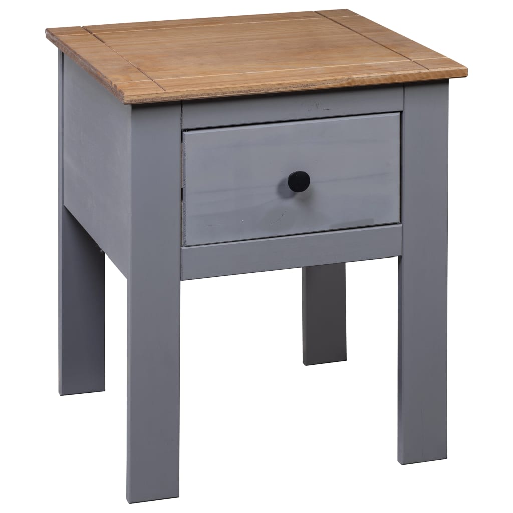 Mesa de cabeceira 46x40x57 cm pinho Panama cinzento - Image 4