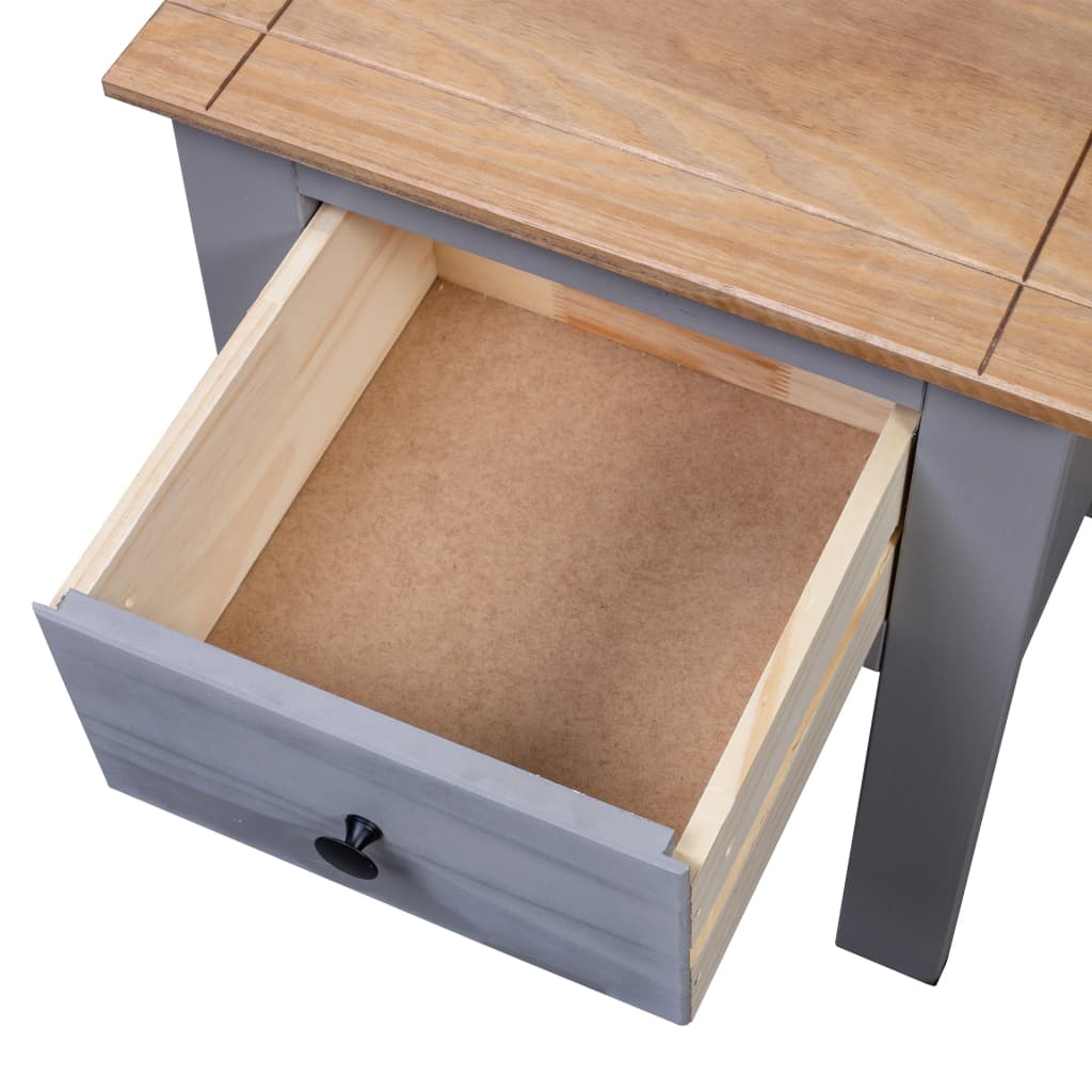 Mesa de cabeceira 46x40x57 cm pinho Panama cinzento - Image 7