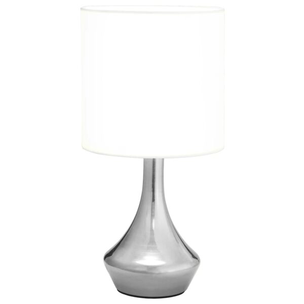 Candeeiros de secretária ativados por toque 2 pcs branco E14 - Image 3