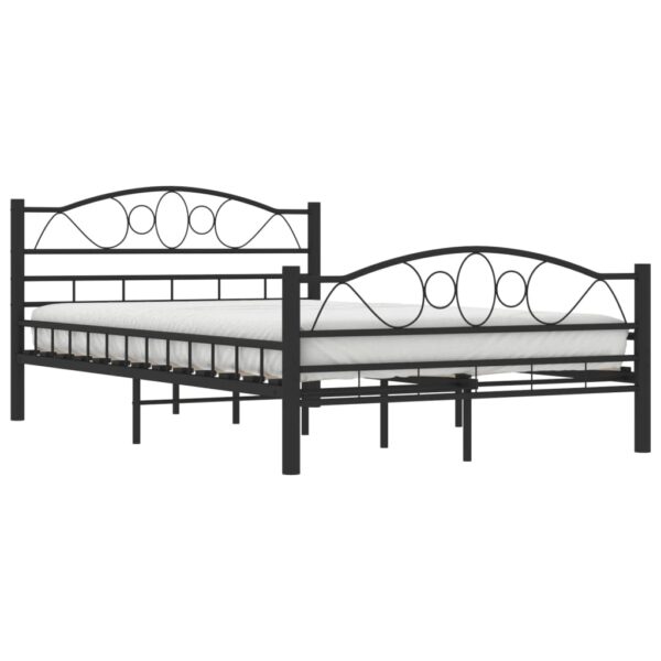 Estrutura de cama 120x200 cm aço preto - Image 2