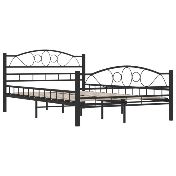 Estrutura de cama 120x200 cm aço preto - Image 3