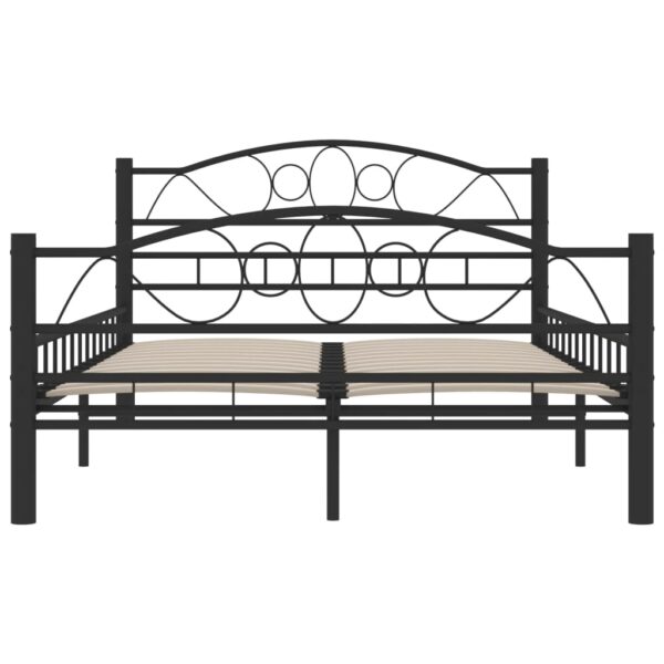 Estrutura de cama 120x200 cm aço preto - Image 4