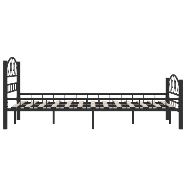 Estrutura de cama 120x200 cm aço preto - Image 5