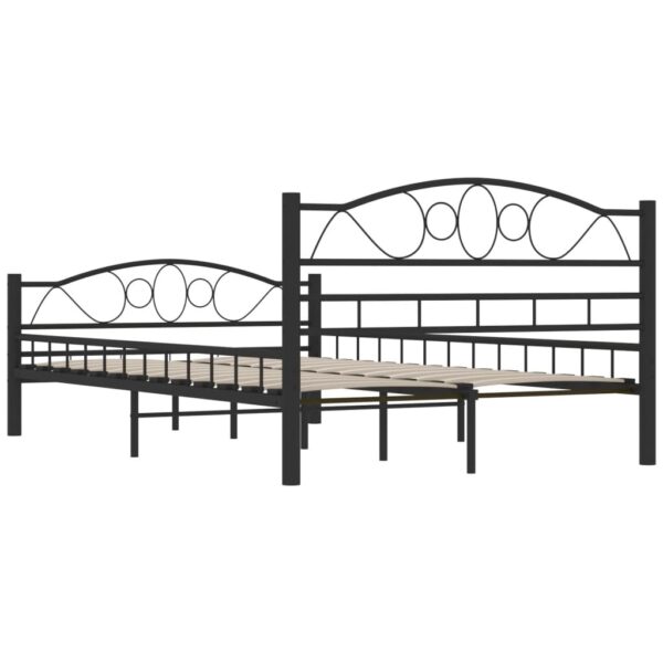 Estrutura de cama 120x200 cm aço preto - Image 6