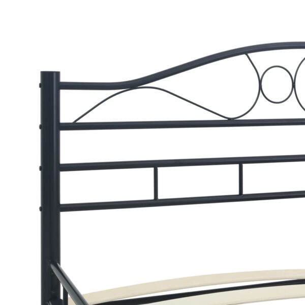 Estrutura de cama 120x200 cm aço preto - Image 7
