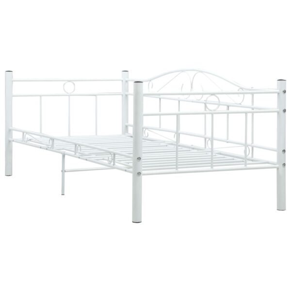 Estrutura sofá-cama 90x200 cm metal branco - Image 3