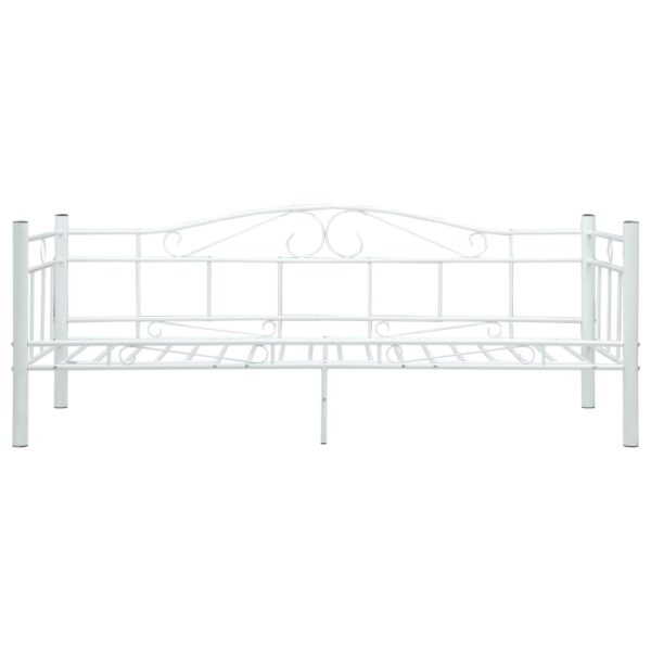 Estrutura sofá-cama 90x200 cm metal branco - Image 5