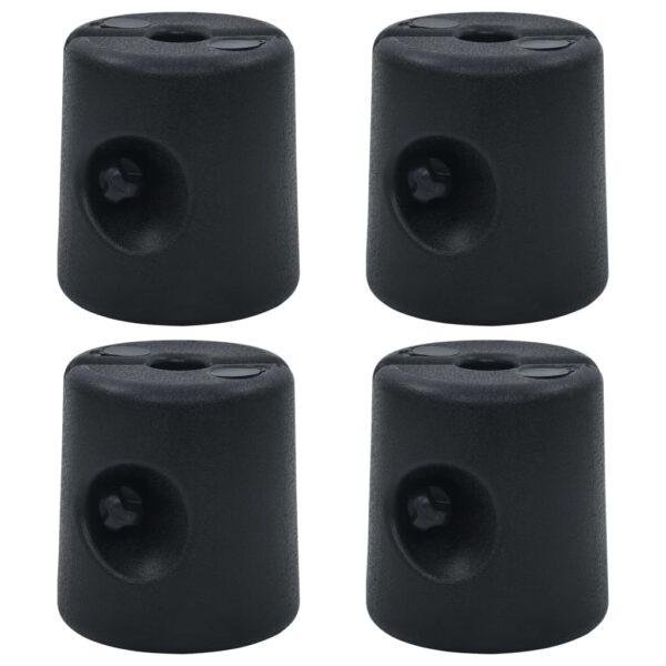 Pesos para tenda 4 pcs PE preto - Image 3