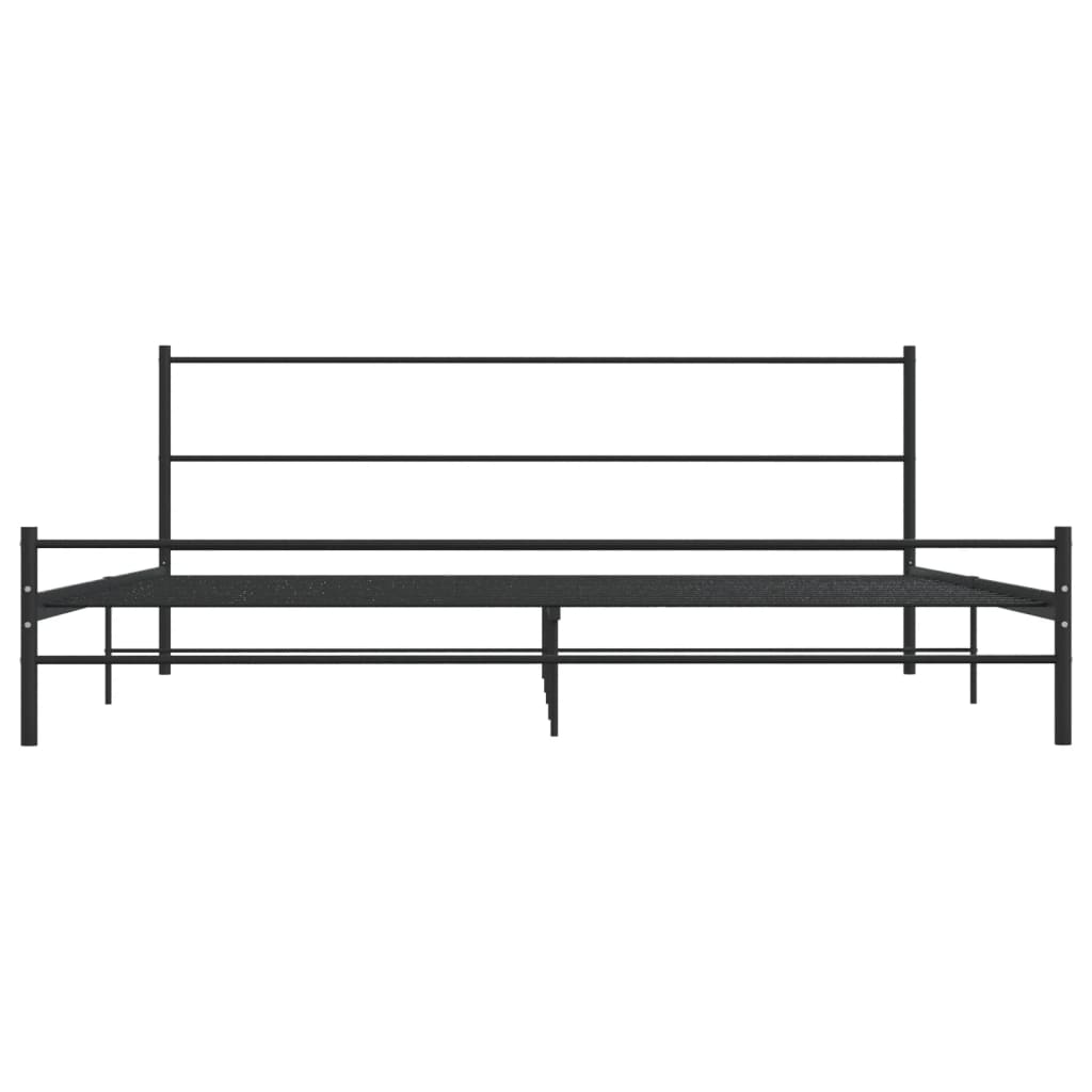 Estrutura de cama 180x200 cm metal preto - Image 3