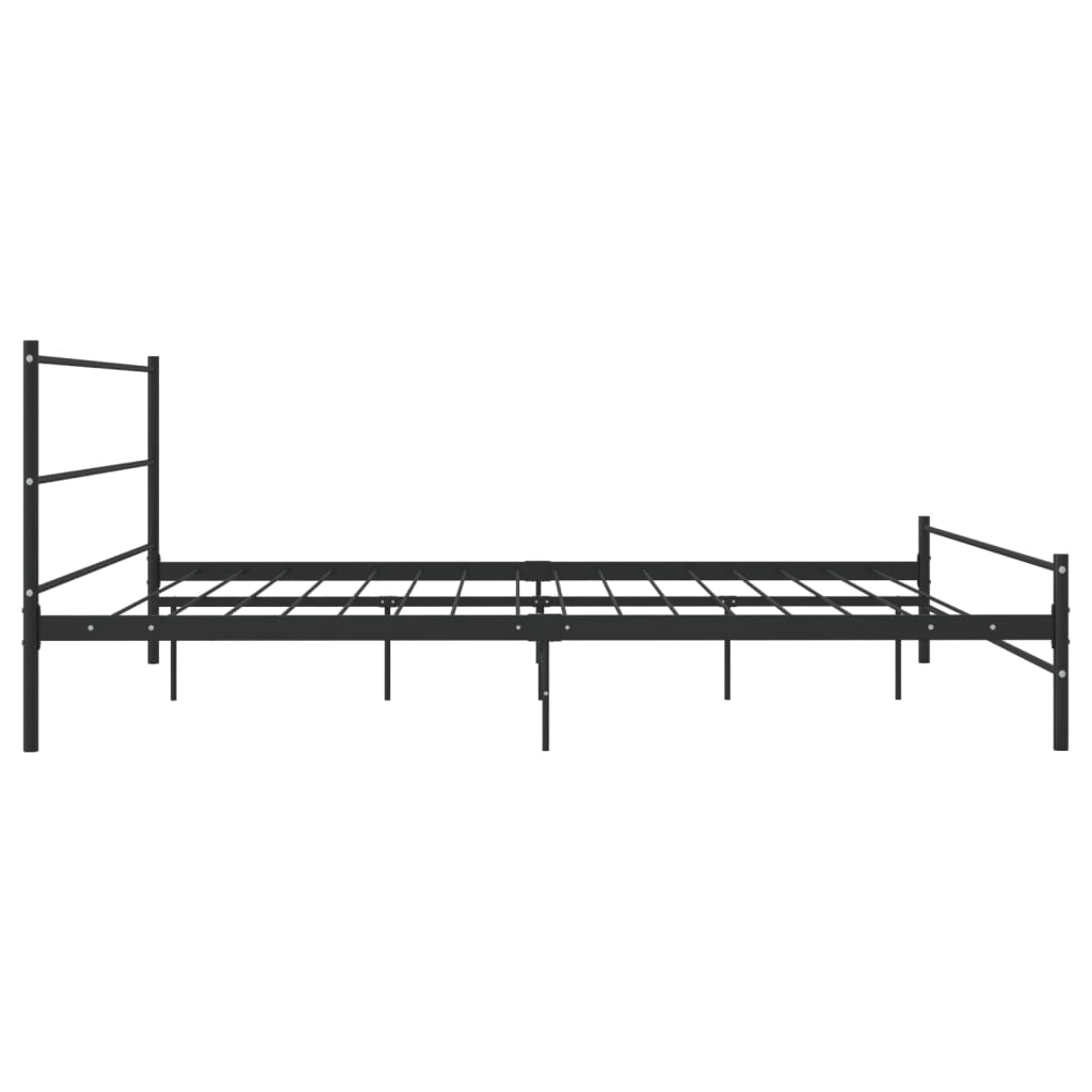Estrutura de cama 180x200 cm metal preto - Image 4
