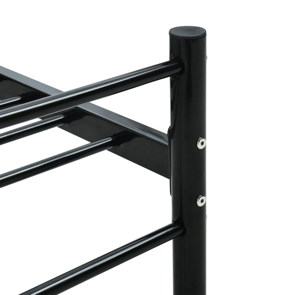 Estrutura de cama 180x200 cm metal preto - Image 5