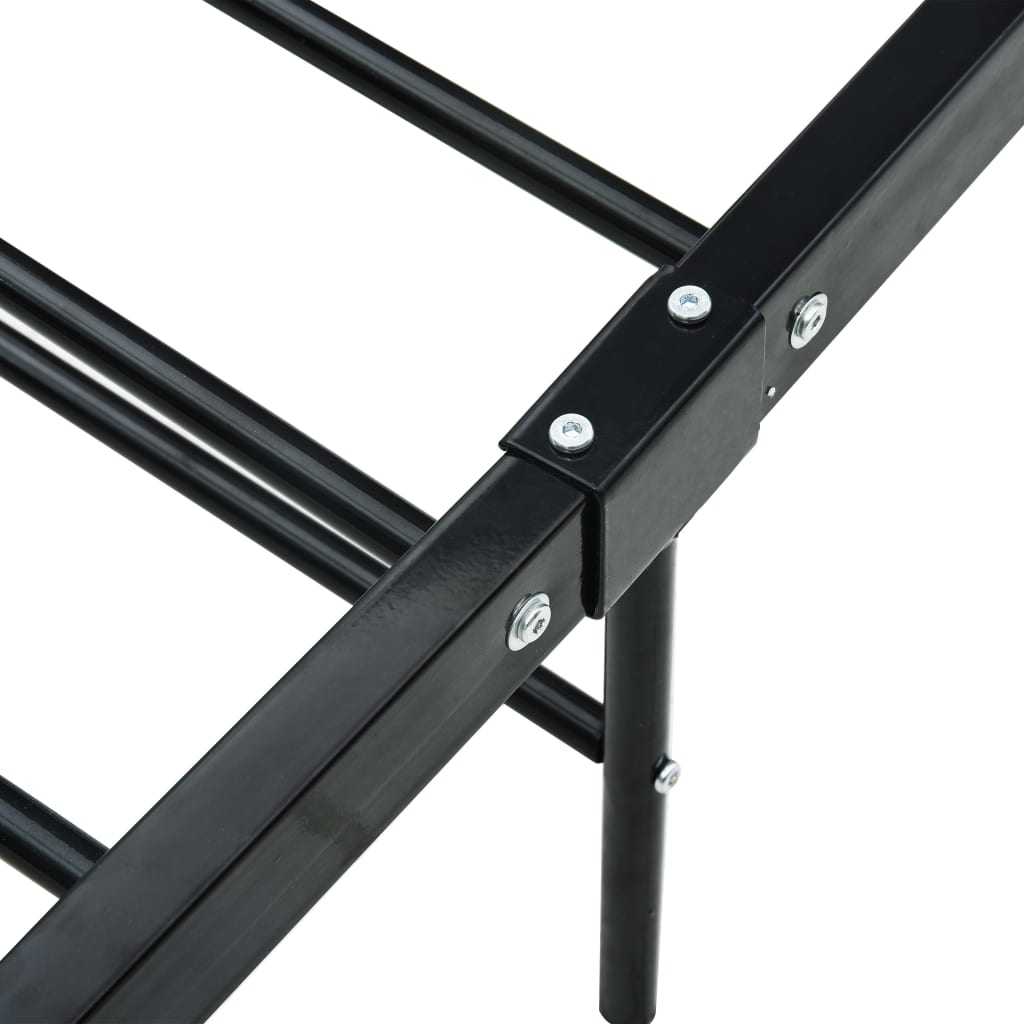 Estrutura de cama 180x200 cm metal preto - Image 6
