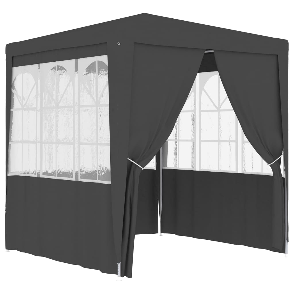 Tenda festas com paredes laterais 2x2m 90g/m² antracite - Image 2