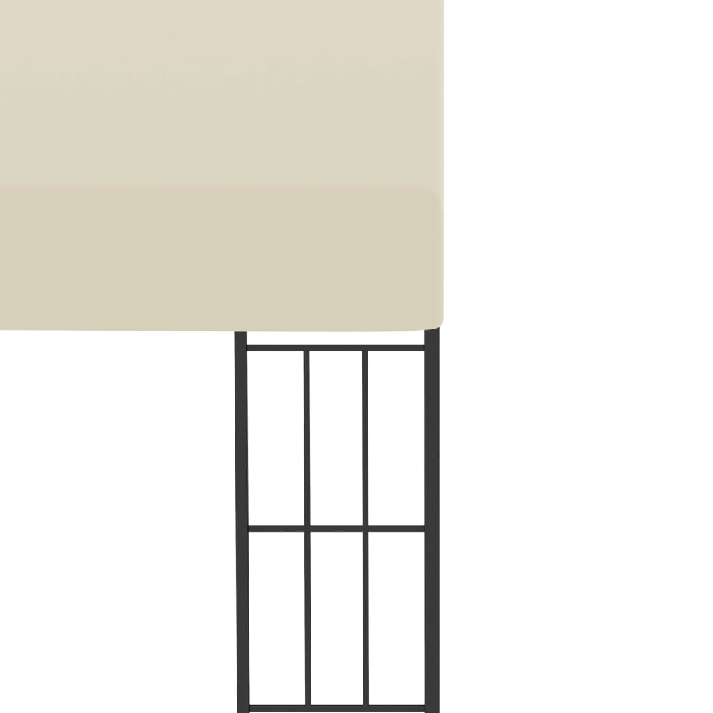 Gazebo de montagem na parede 3x4 m tecido creme - Image 5