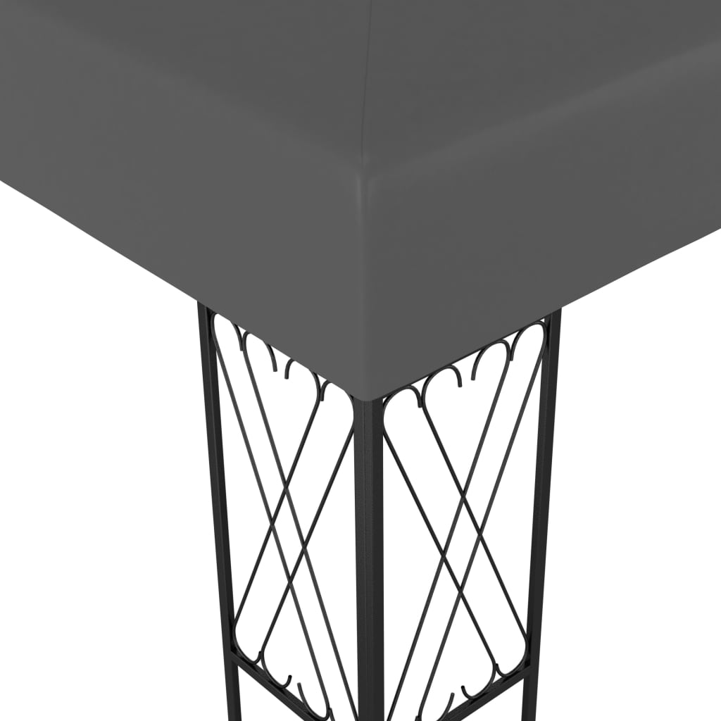 Gazebo 3x3 m tecido antracite - Image 3