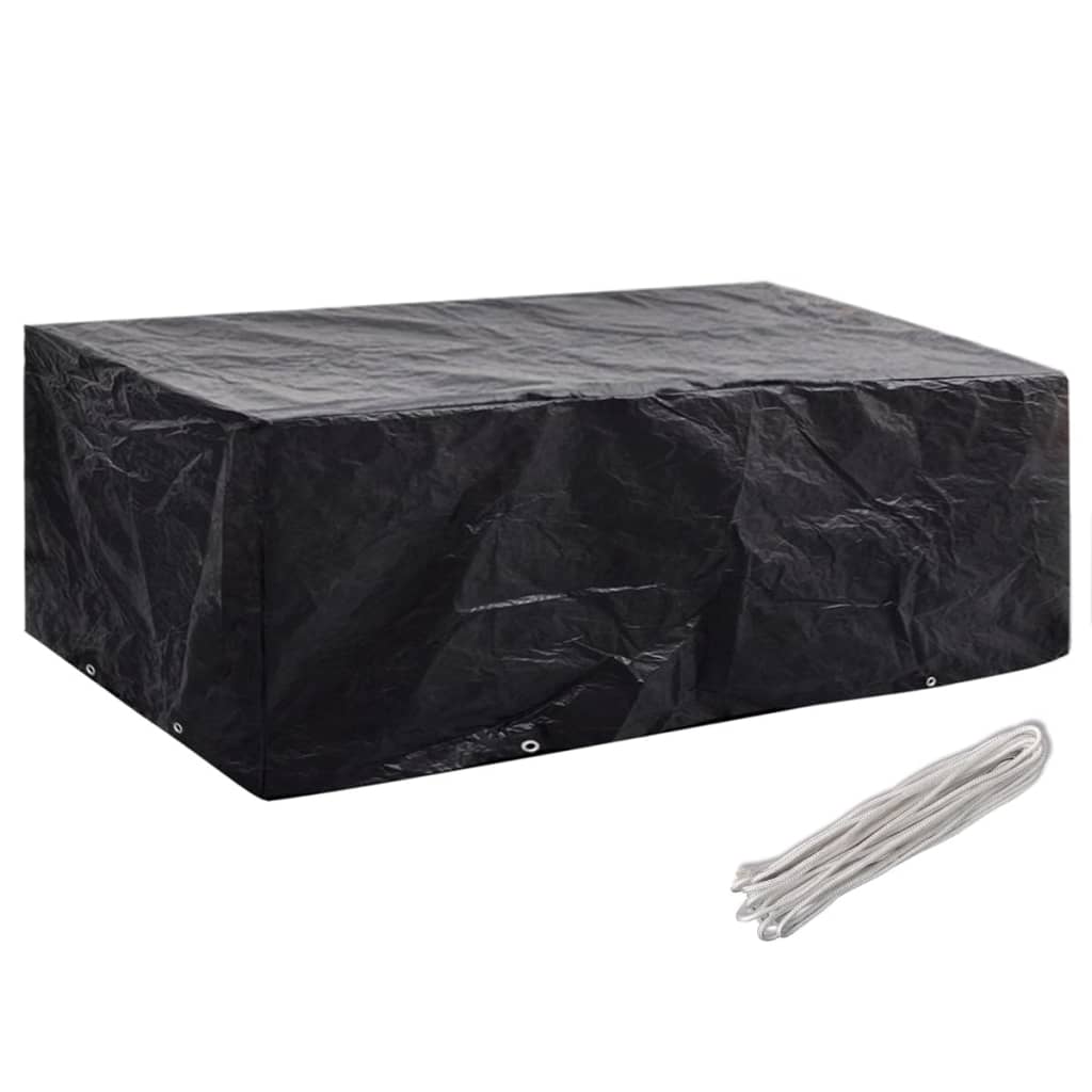Capas para mobiliário de jardim 2 pcs 8 ilhós 200x160x70 cm - Image 2