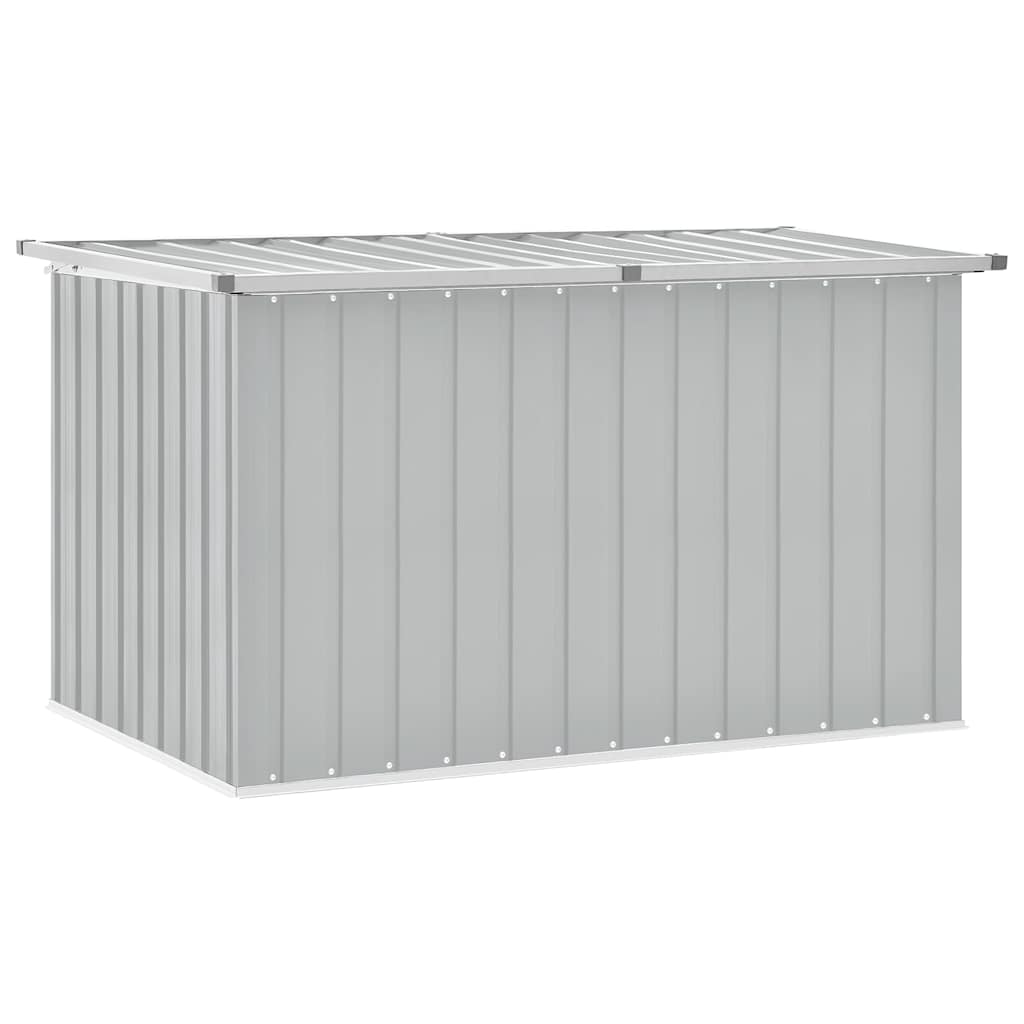 Caixa de arrumação para jardim 149x99x93 cm cinzento
