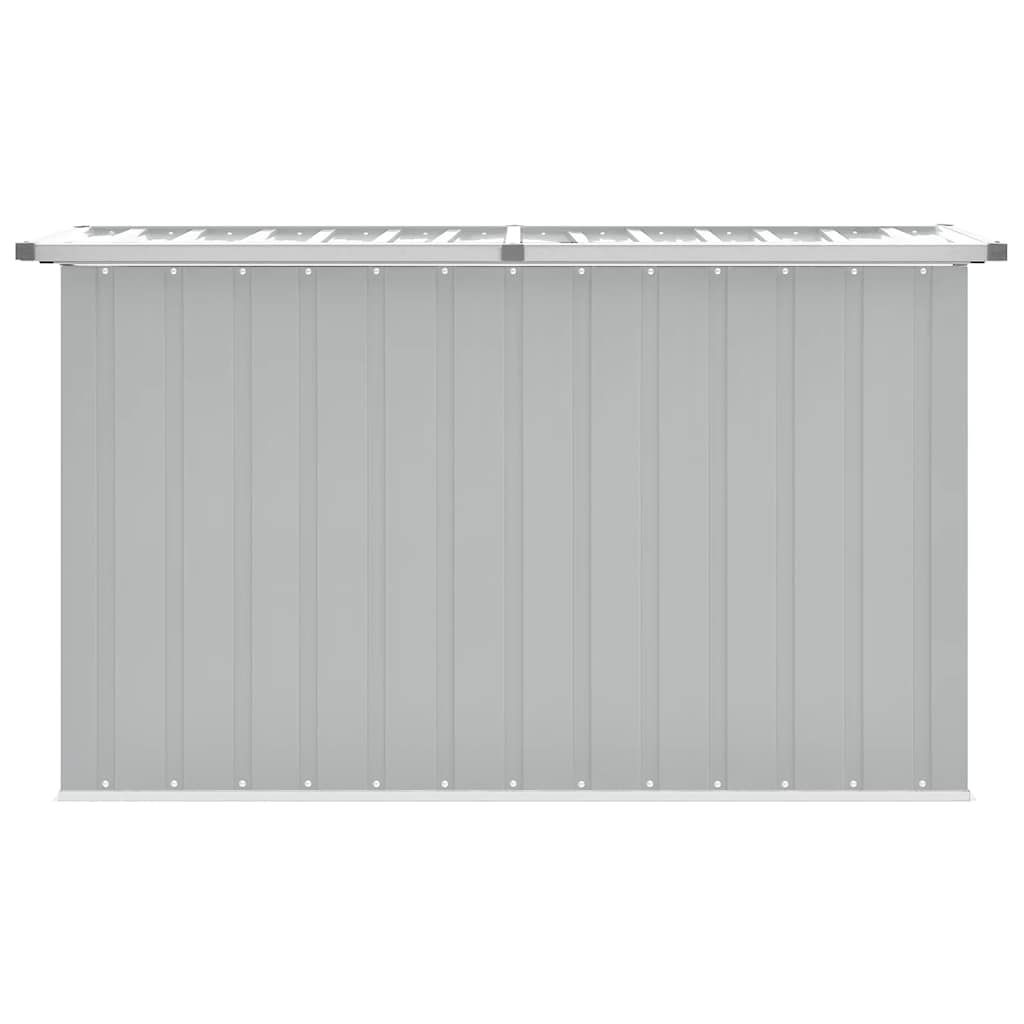 Caixa de arrumação para jardim 149x99x93 cm cinzento - Image 2