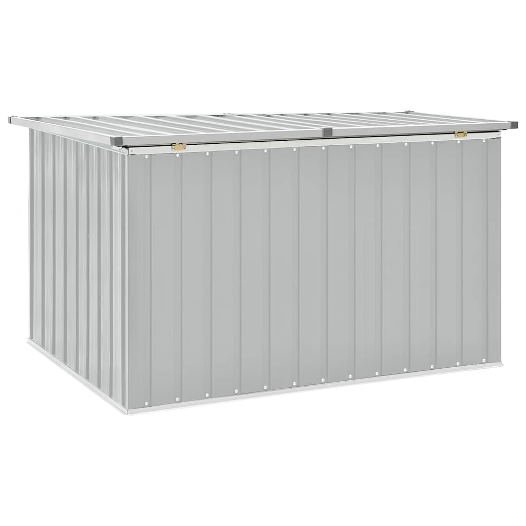 Caixa de arrumação para jardim 149x99x93 cm cinzento - Image 3